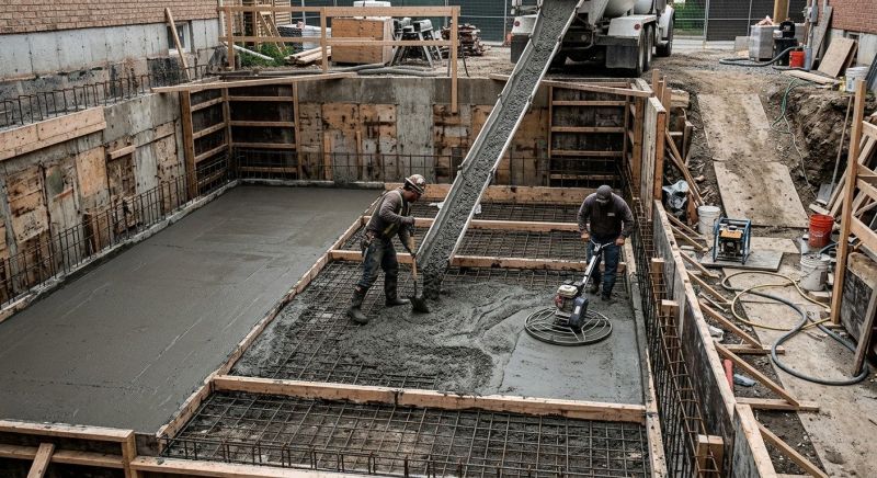 Basement Concrete Installation in Webster, FL