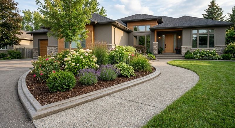 Cement Edging Installation in Brooksville, FL