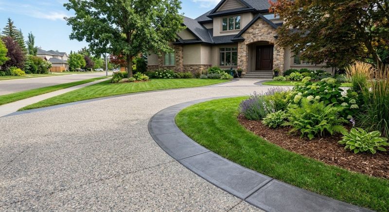 Cement Edging Installation in Brooksville, FL