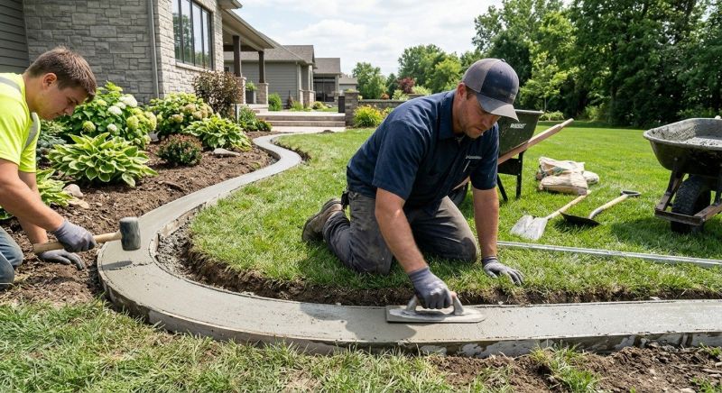 Concrete Border Installation in Bushnell, FL
