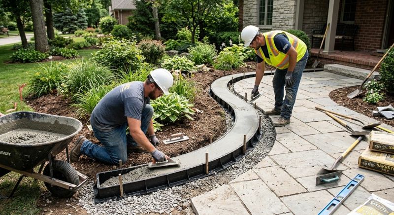 Concrete Border Installation in Homosassa, FL