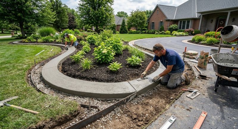 Concrete Edging Installation in Hernando County, FL