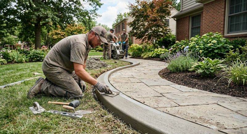 Concrete Edging Installation in Hernando County, FL