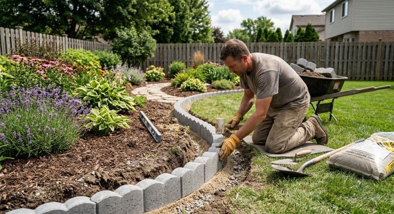 Concrete Edging Installation in Spring Hill, FL