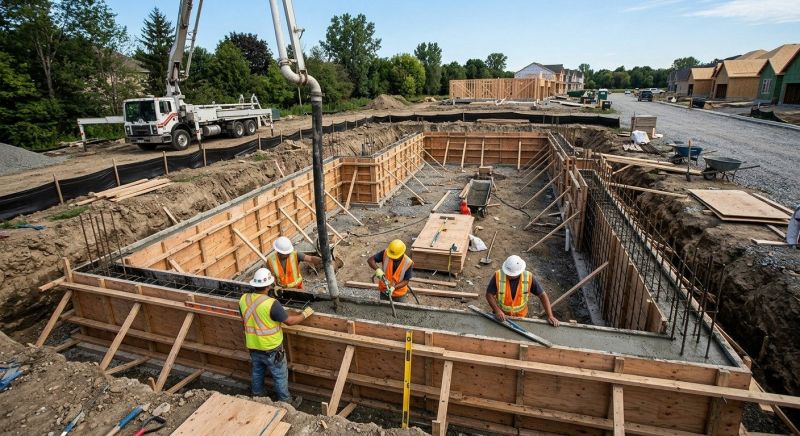 Poured Foundation Installation