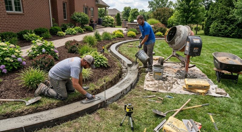 Concrete Edging Installation in Bushnell, FL